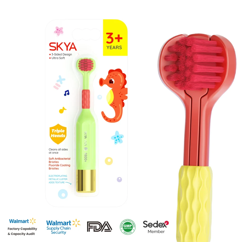 Kids Three-Sided Toothbrush