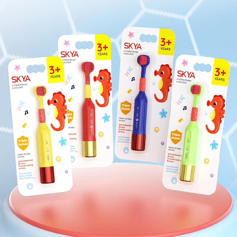 Kids Three-Sided Toothbrush
