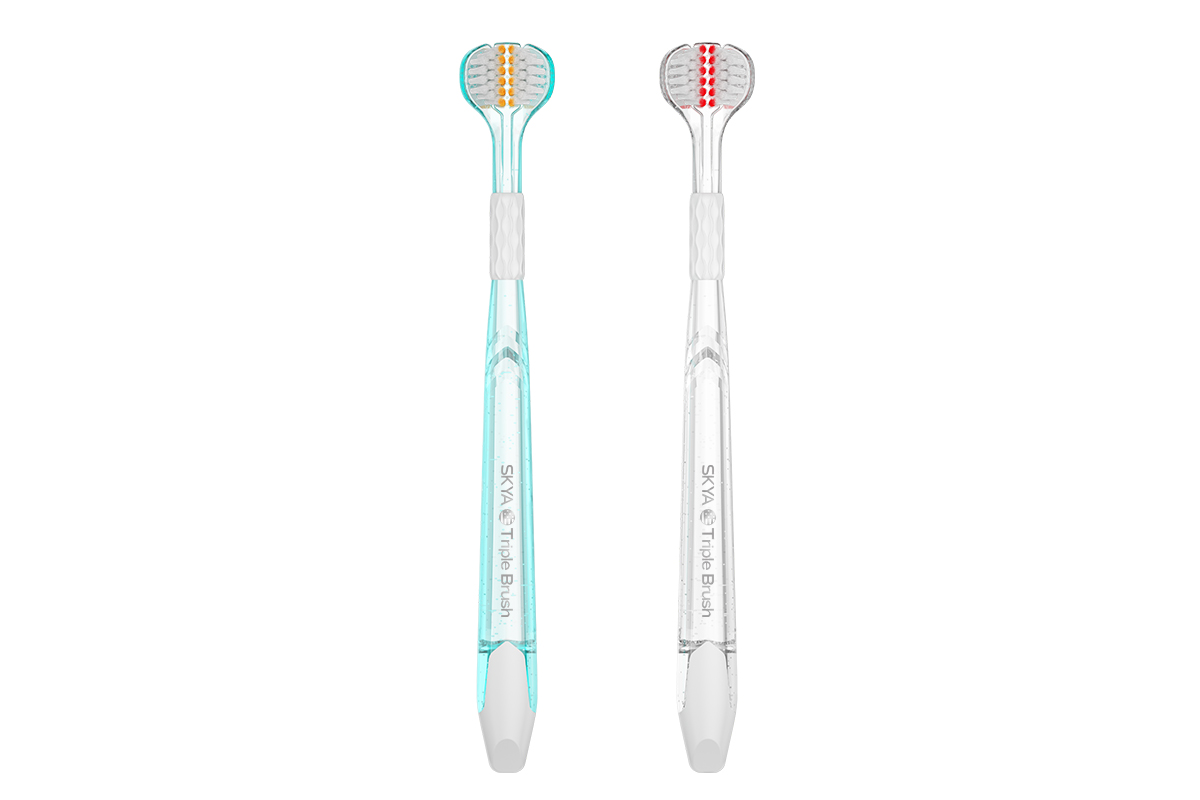 SKYA triple-tip toothbrush