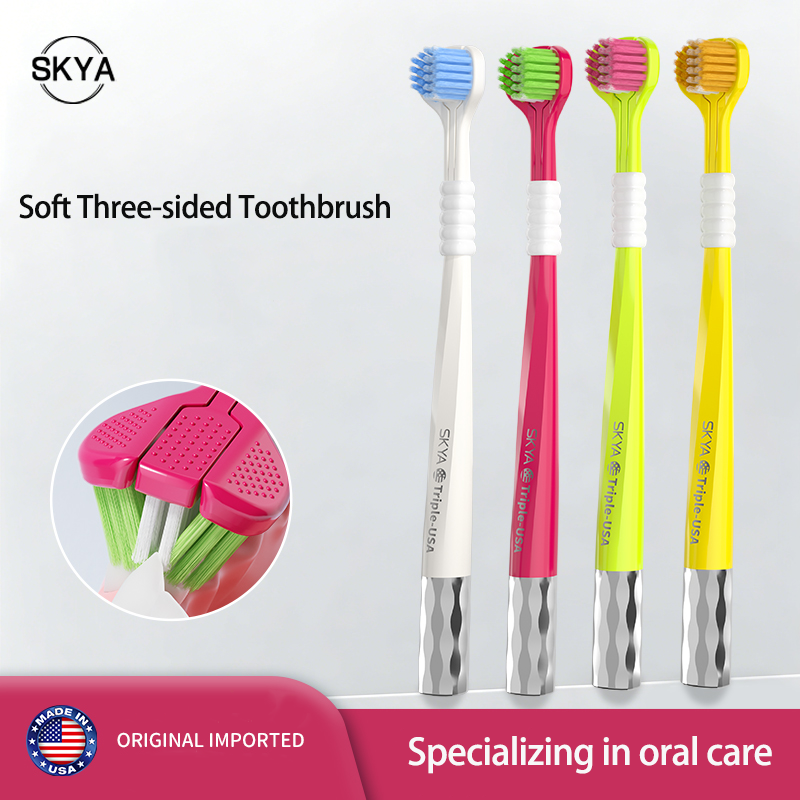 SKYA Soft Three-Sided Toothbrush